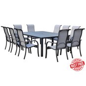 11 piece Seaside Black & Grey Dine